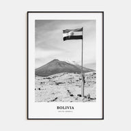 Bolivia Portrait B&W Poster