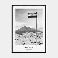 Bolivia Portrait B&W Poster