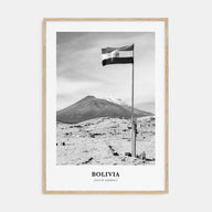 Bolivia Portrait B&W Poster