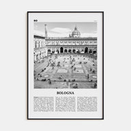 Bologna Travel B&W No 1 Poster