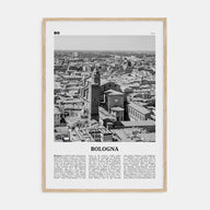 Bologna Travel B&W No 2 Poster