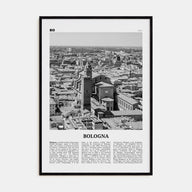 Bologna Travel B&W No 2 Poster