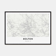 Bolton Map Landscape Poster