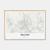 Bolton Map Landscape Poster
