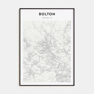 Bolton Map Portrait Poster