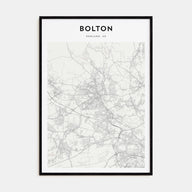 Bolton Map Portrait Poster