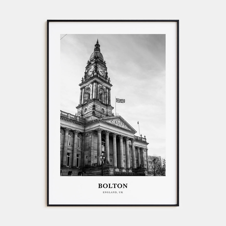 Bolton Portrait B&W Poster
