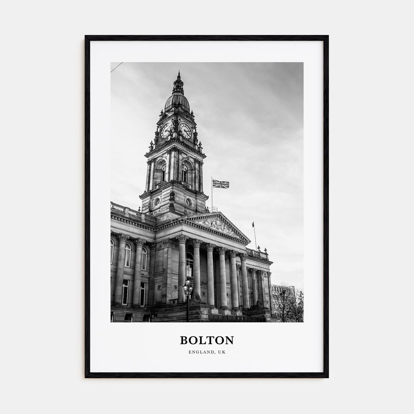 Bolton Portrait B&W Poster