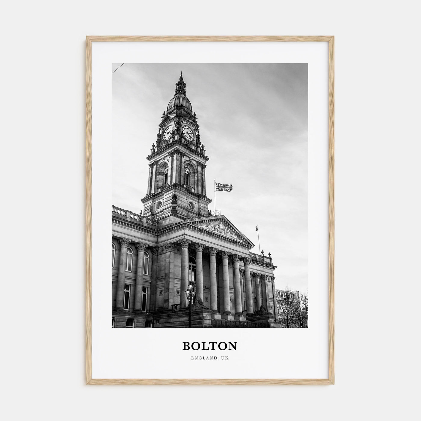 Bolton Portrait B&W Poster