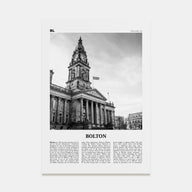 Bolton Travel B&W Poster
