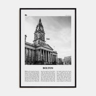 Bolton Travel B&W Poster