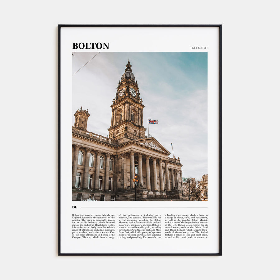 Bolton Travel Color Poster