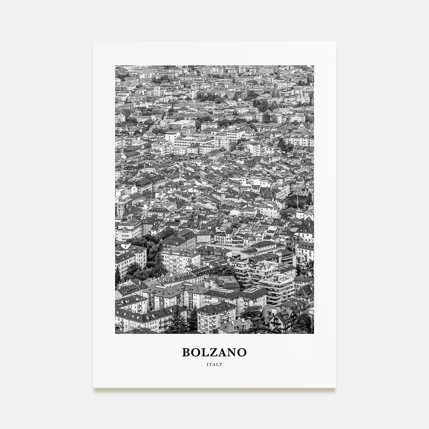 Bolzano Portrait B&W Poster