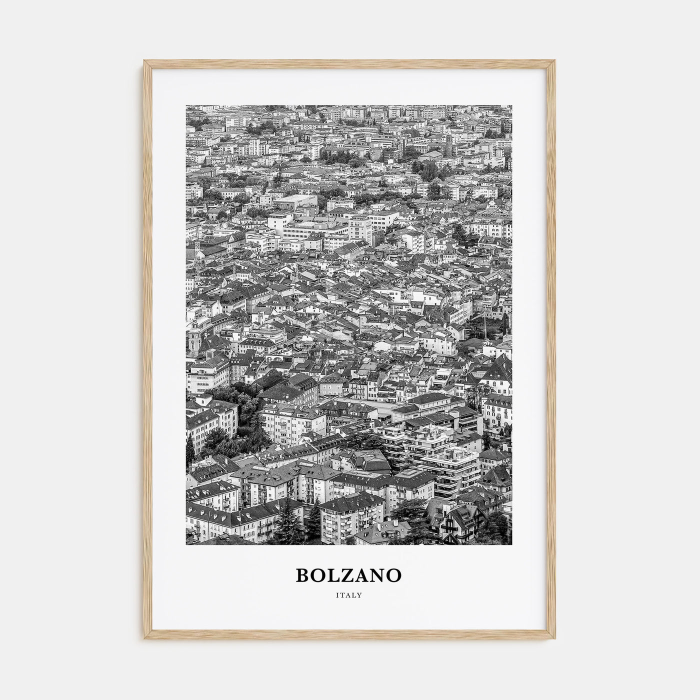 Bolzano Portrait B&W Poster
