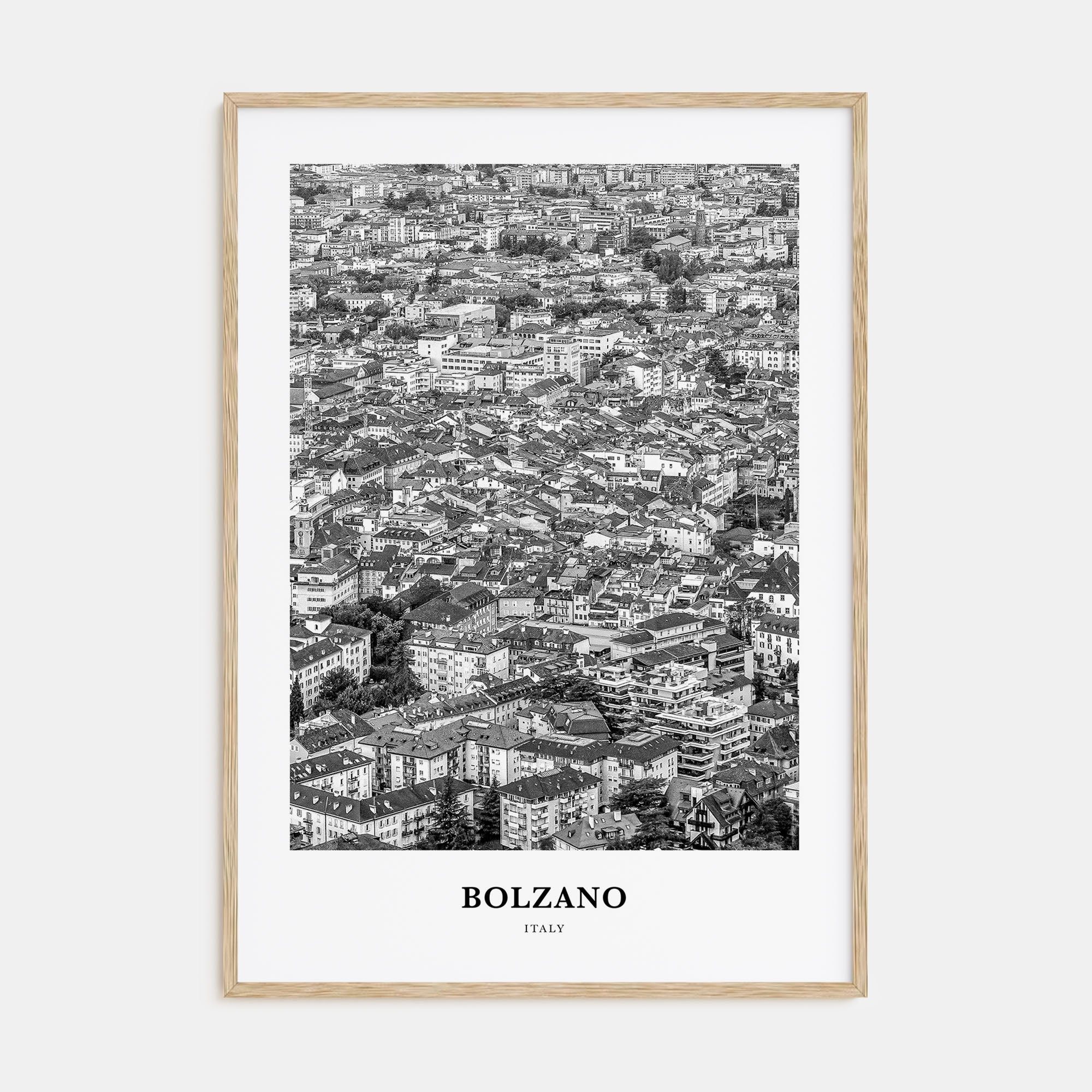 Bolzano Portrait B&W Poster