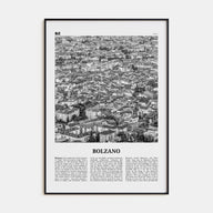 Bolzano Travel B&W Poster