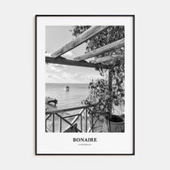 Bonaire Portrait B&W Poster