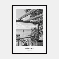 Bonaire Portrait B&W Poster