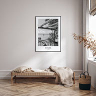 Bonaire Portrait B&W Poster