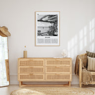 Bonaire Travel B&W Poster