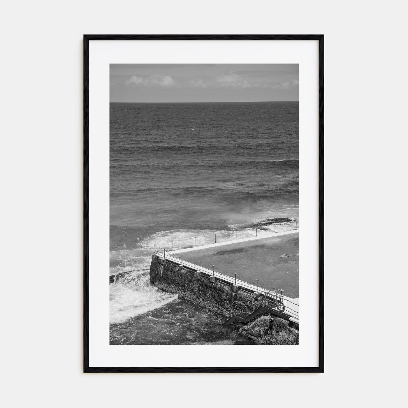 Bondi Beach Photo B&W No 1 Poster