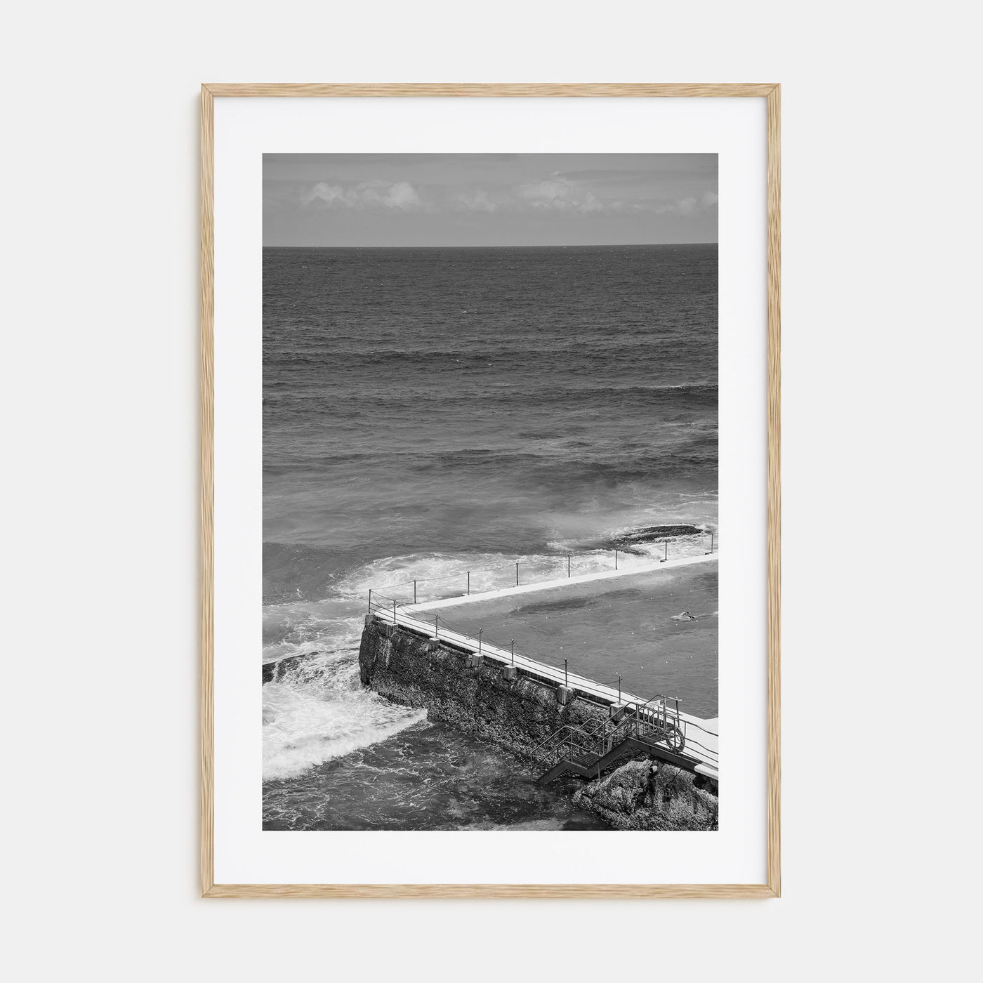 Bondi Beach Photo B&W No 1 Poster
