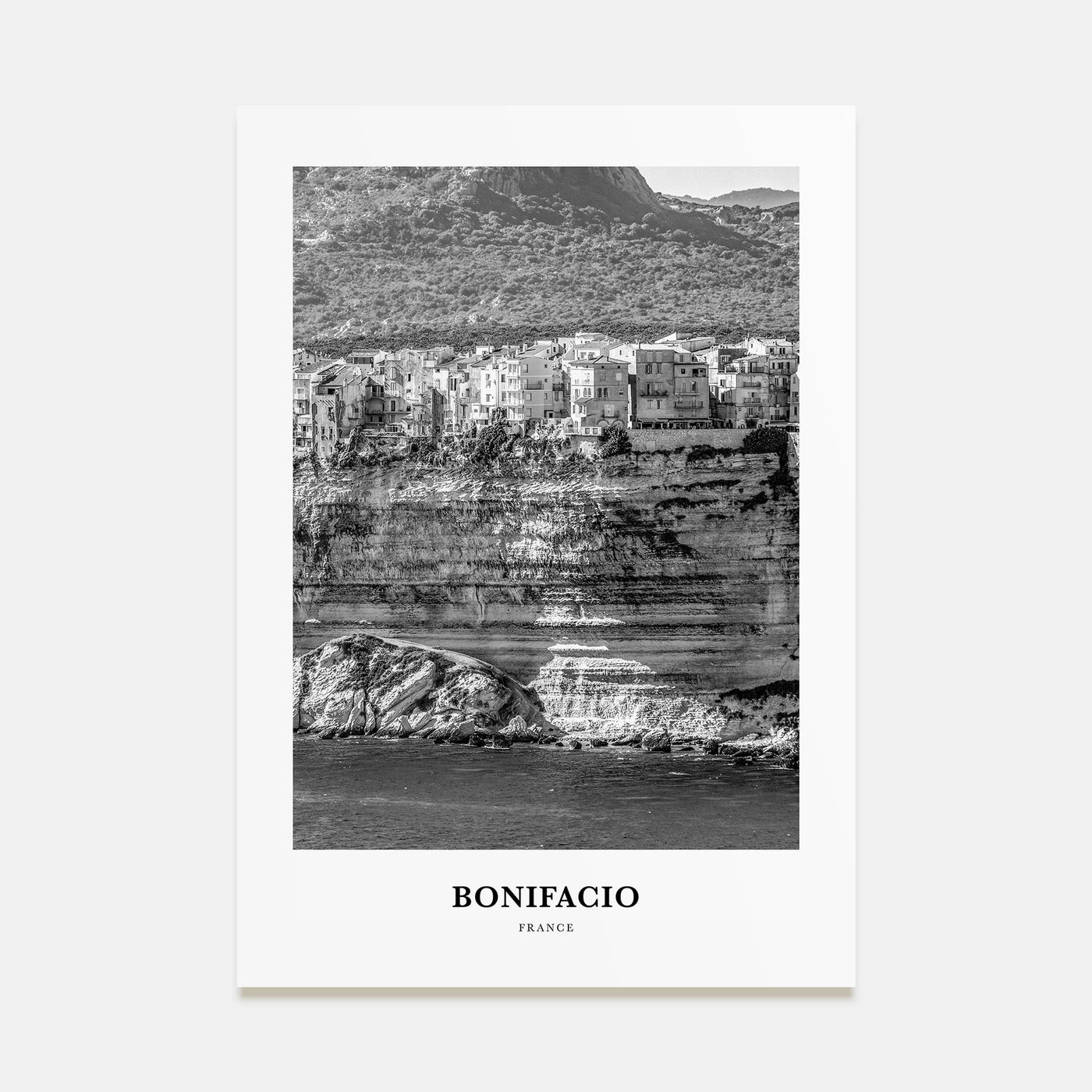 Bonifacio Portrait B&W Poster
