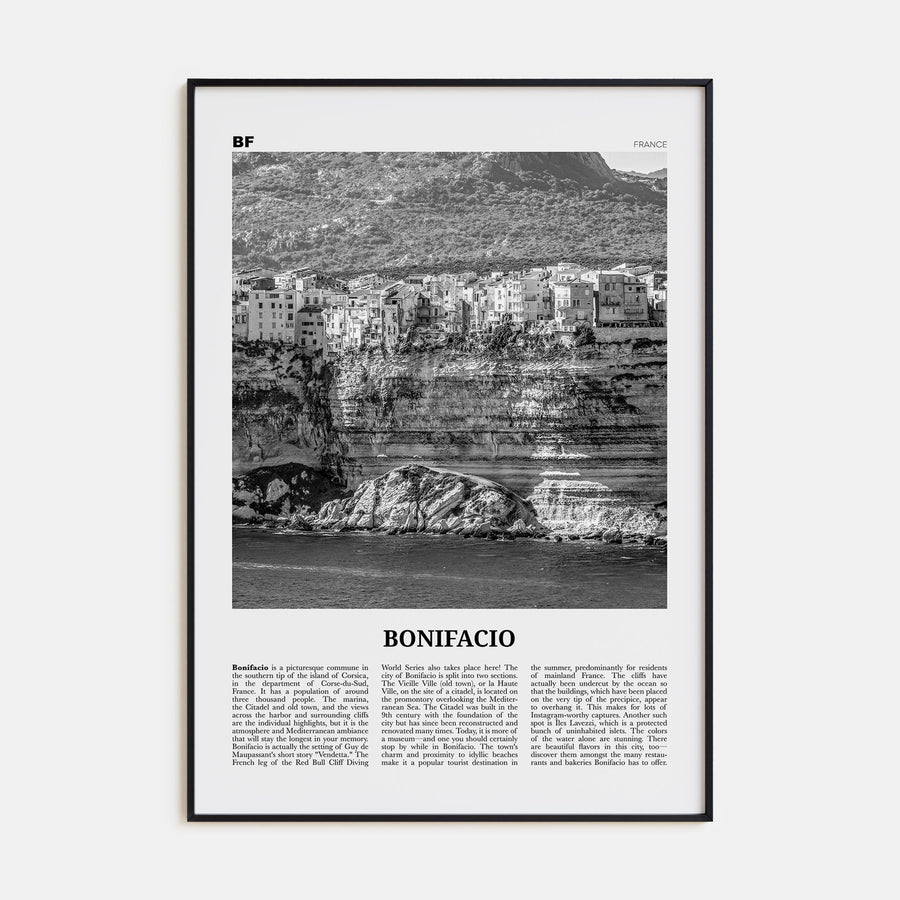 Bonifacio Travel B&W Poster