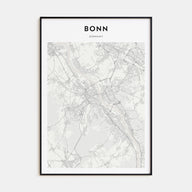 Bonn Map Portrait Poster