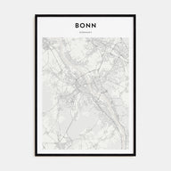 Bonn Map Portrait Poster