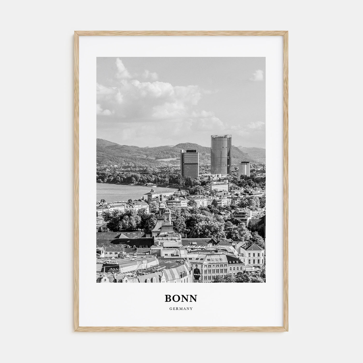 Bonn Portrait B&W Poster