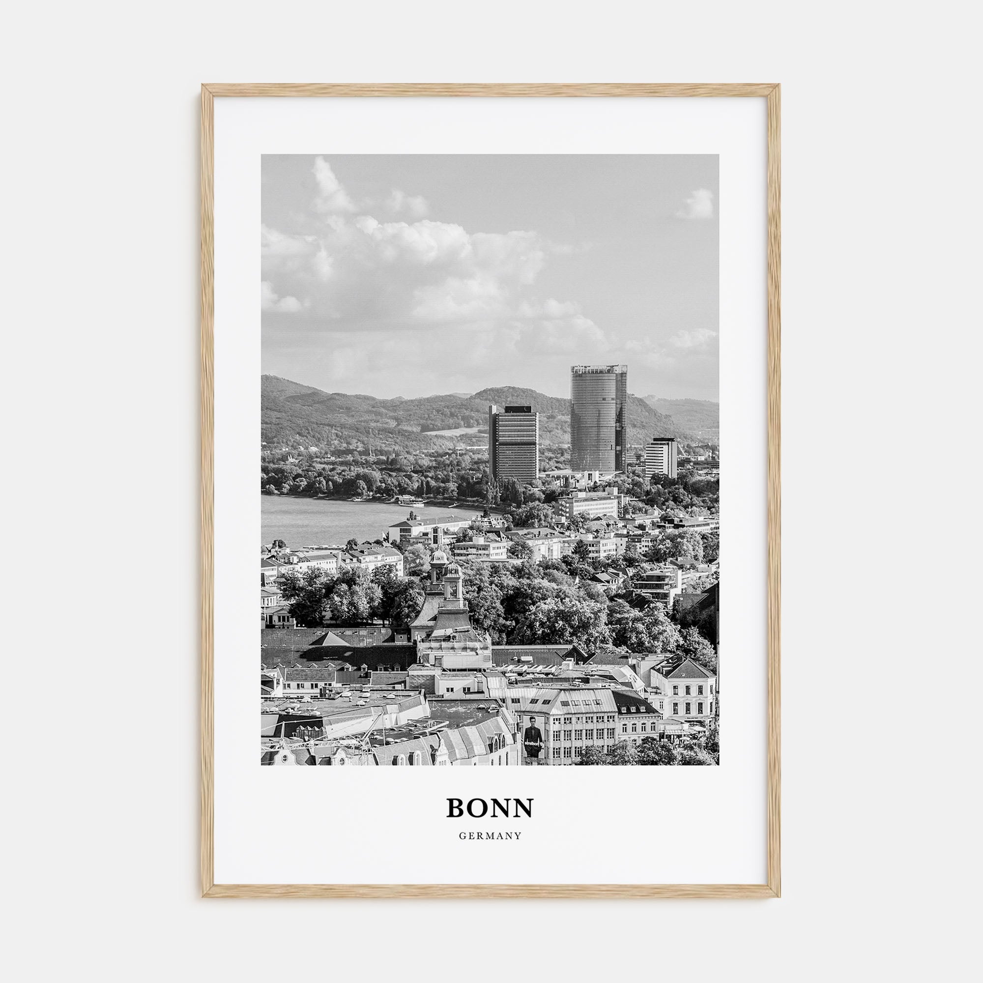 Bonn Portrait B&W Poster