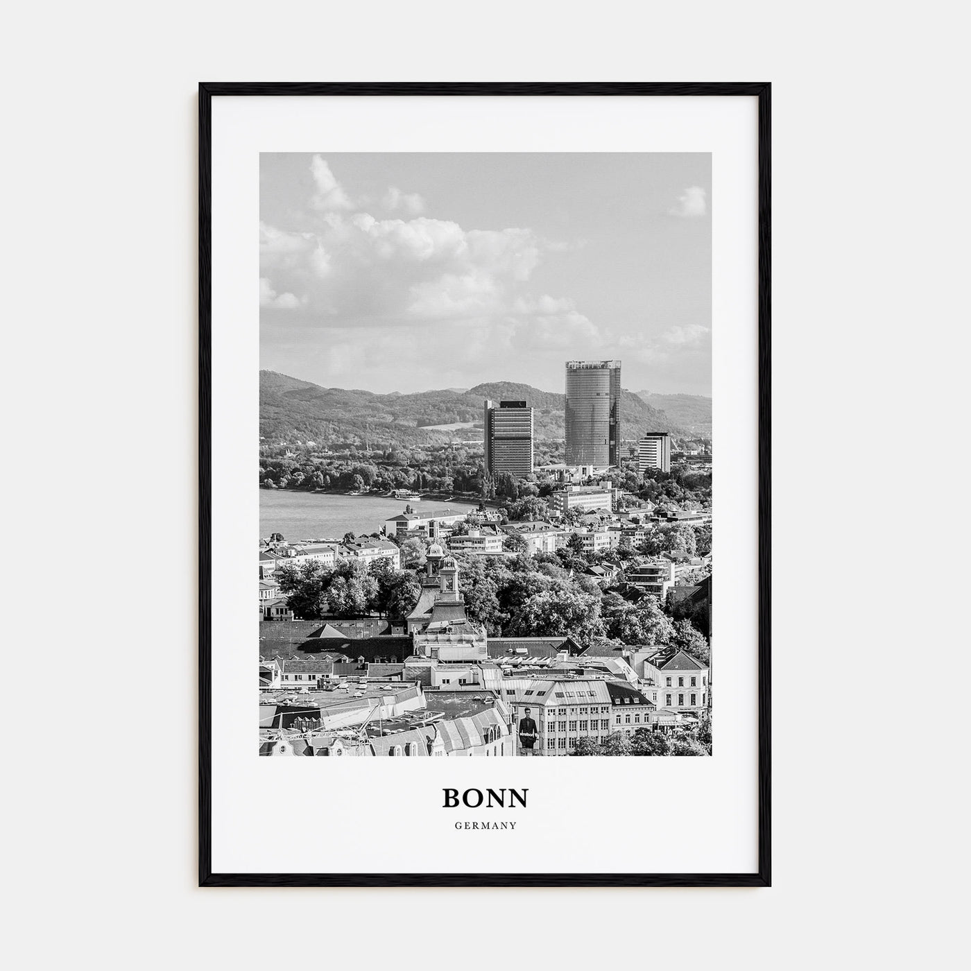 Bonn Portrait B&W Poster