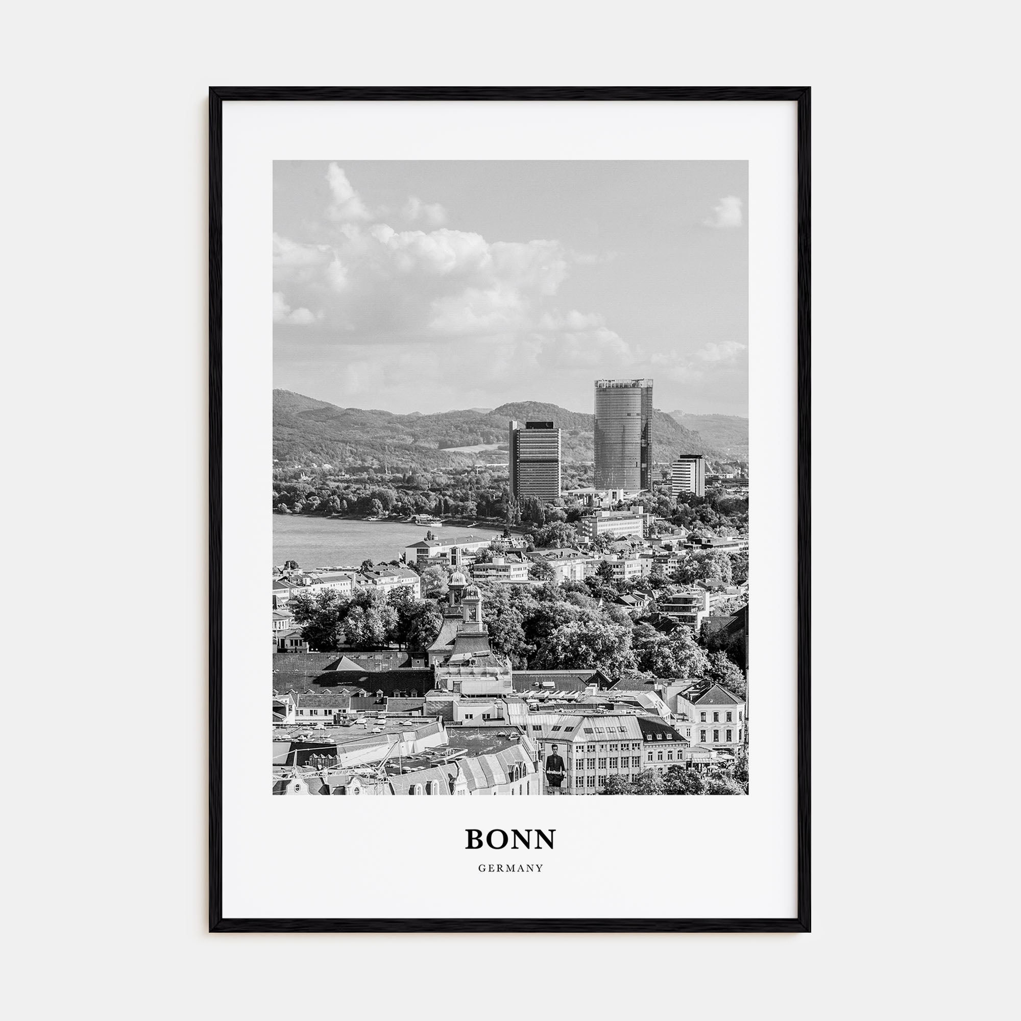 Bonn Portrait B&W Poster
