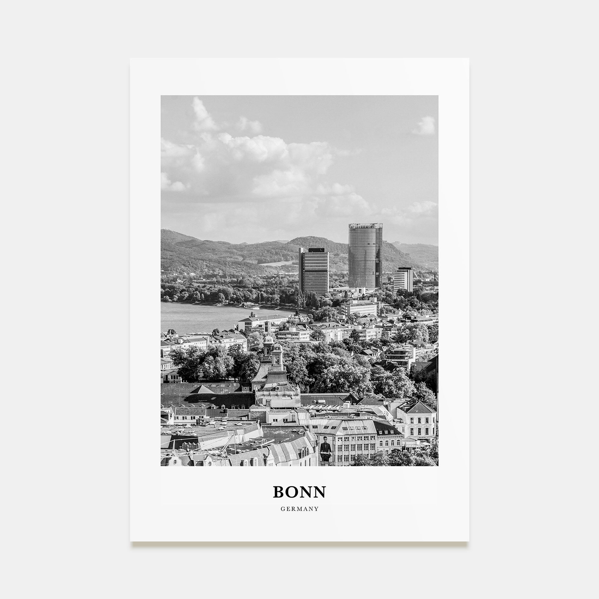 Bonn Portrait B&W Poster