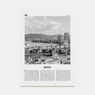 Bonn Travel B&W Poster