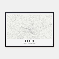 Boone Map Landscape Poster