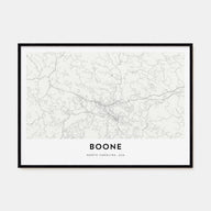 Boone Map Landscape Poster
