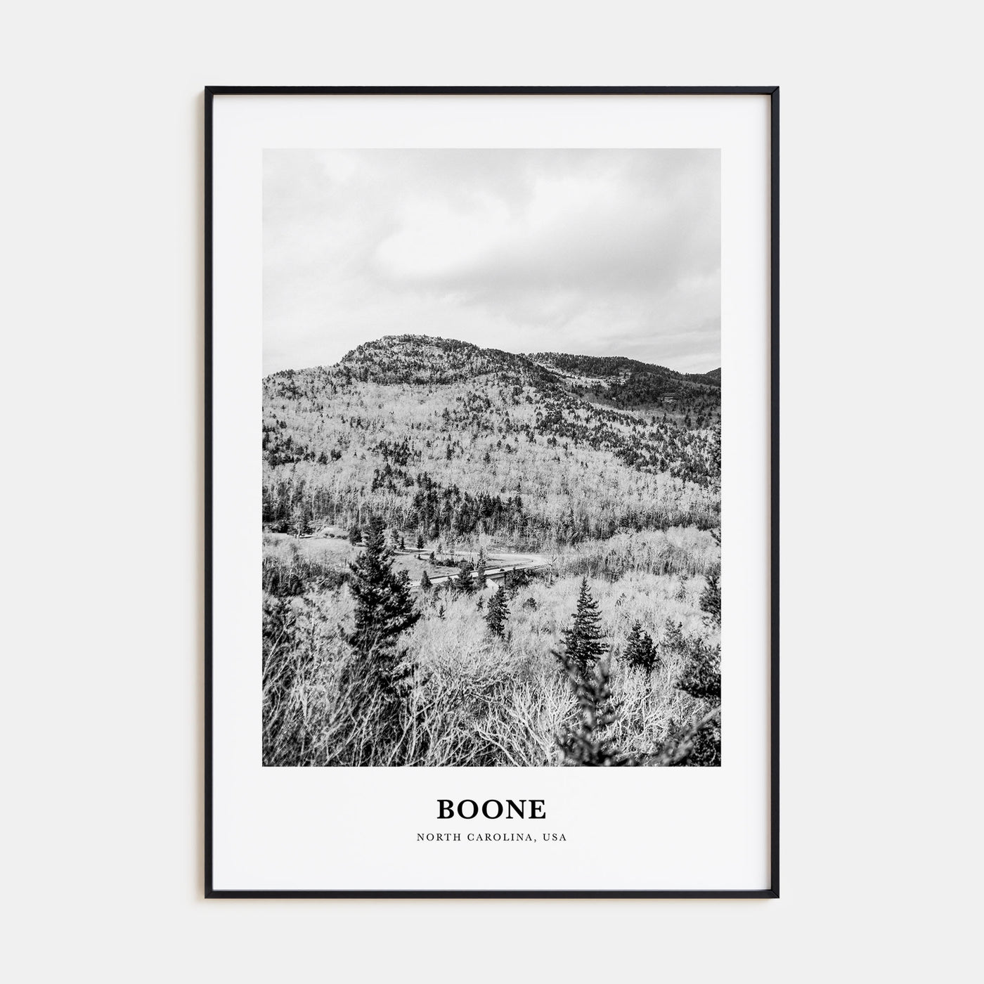 Boone Portrait B&W No 2 Poster