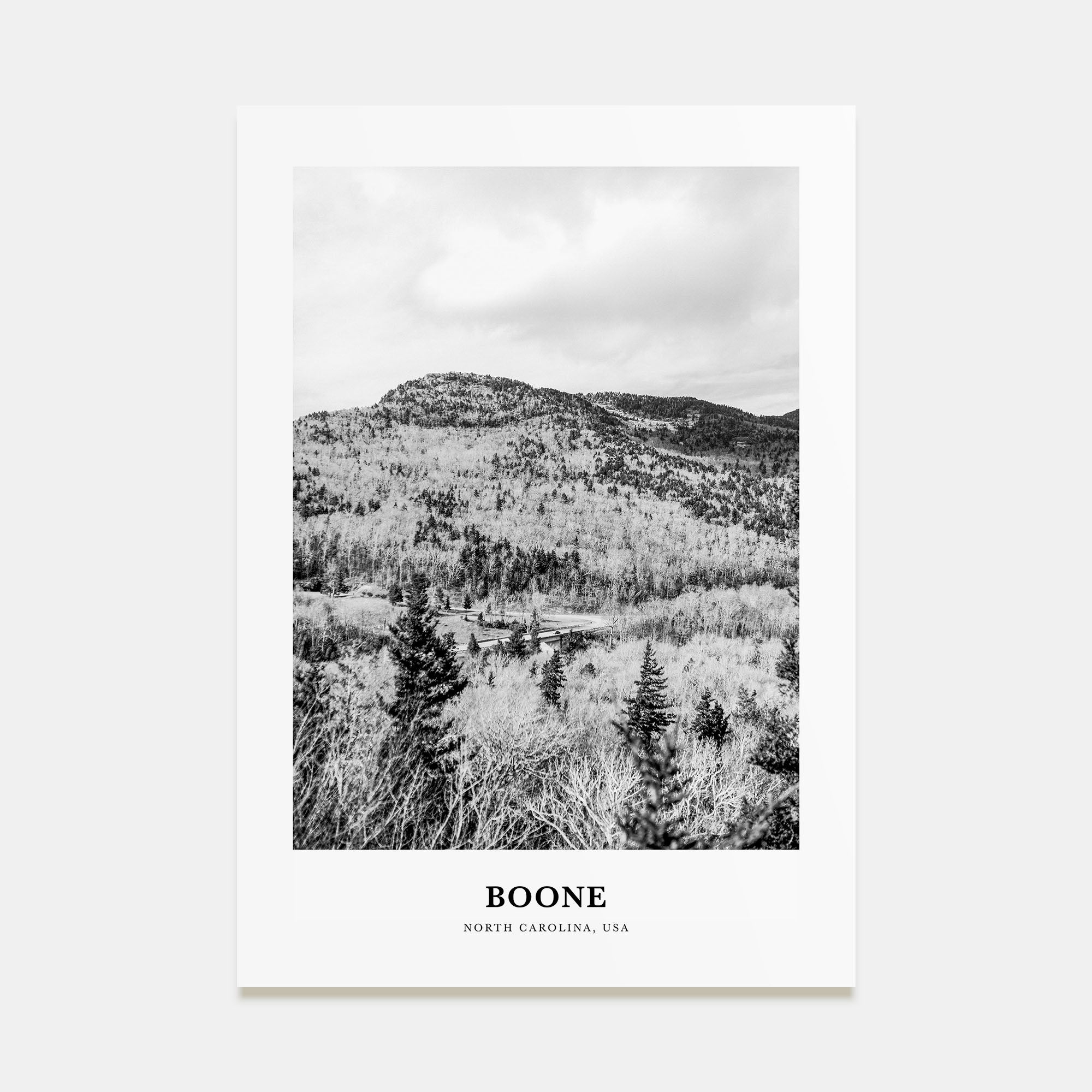 Boone Portrait B&W No 2 Poster