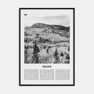 Boone Travel B&W No 2 Poster