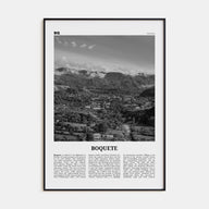 Boquete Travel B&W Poster