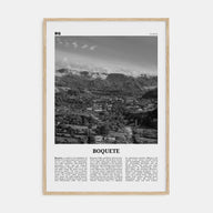 Boquete Travel B&W Poster