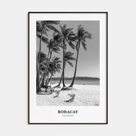 Boracay Portrait B&W Poster