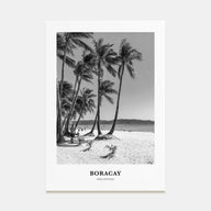 Boracay Portrait B&W Poster