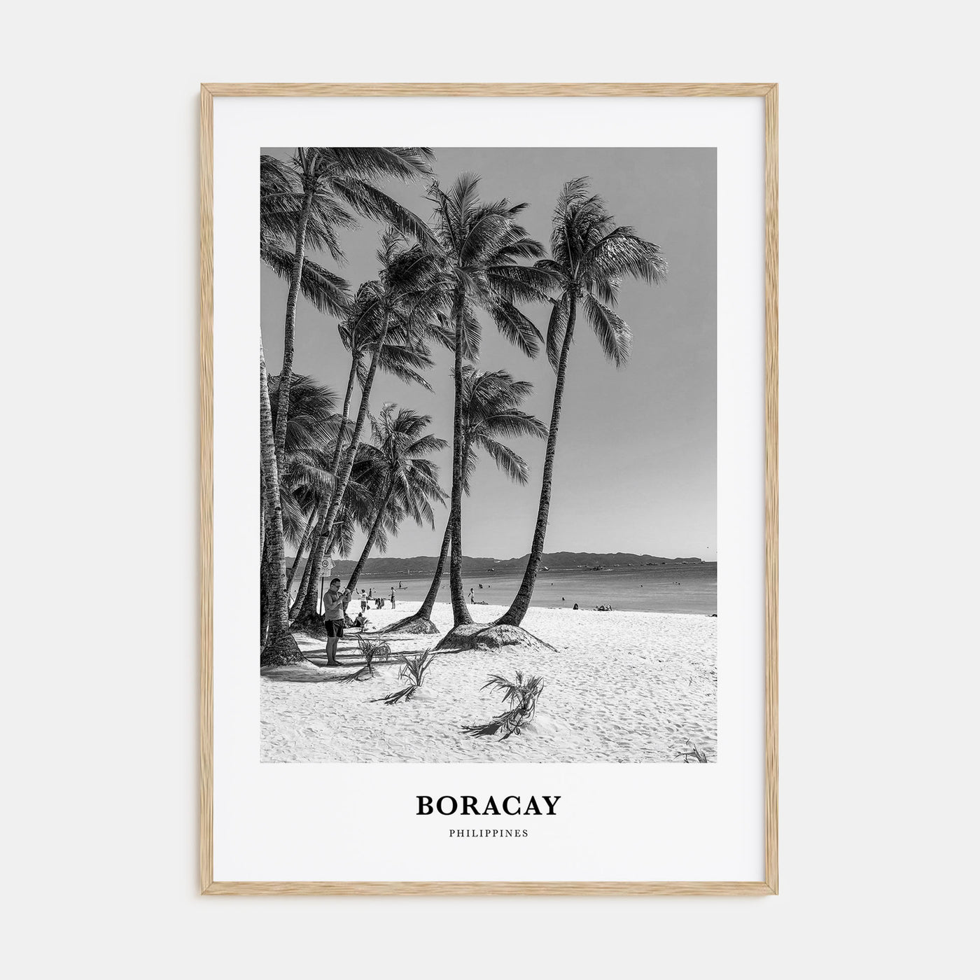 Boracay Portrait B&W Poster