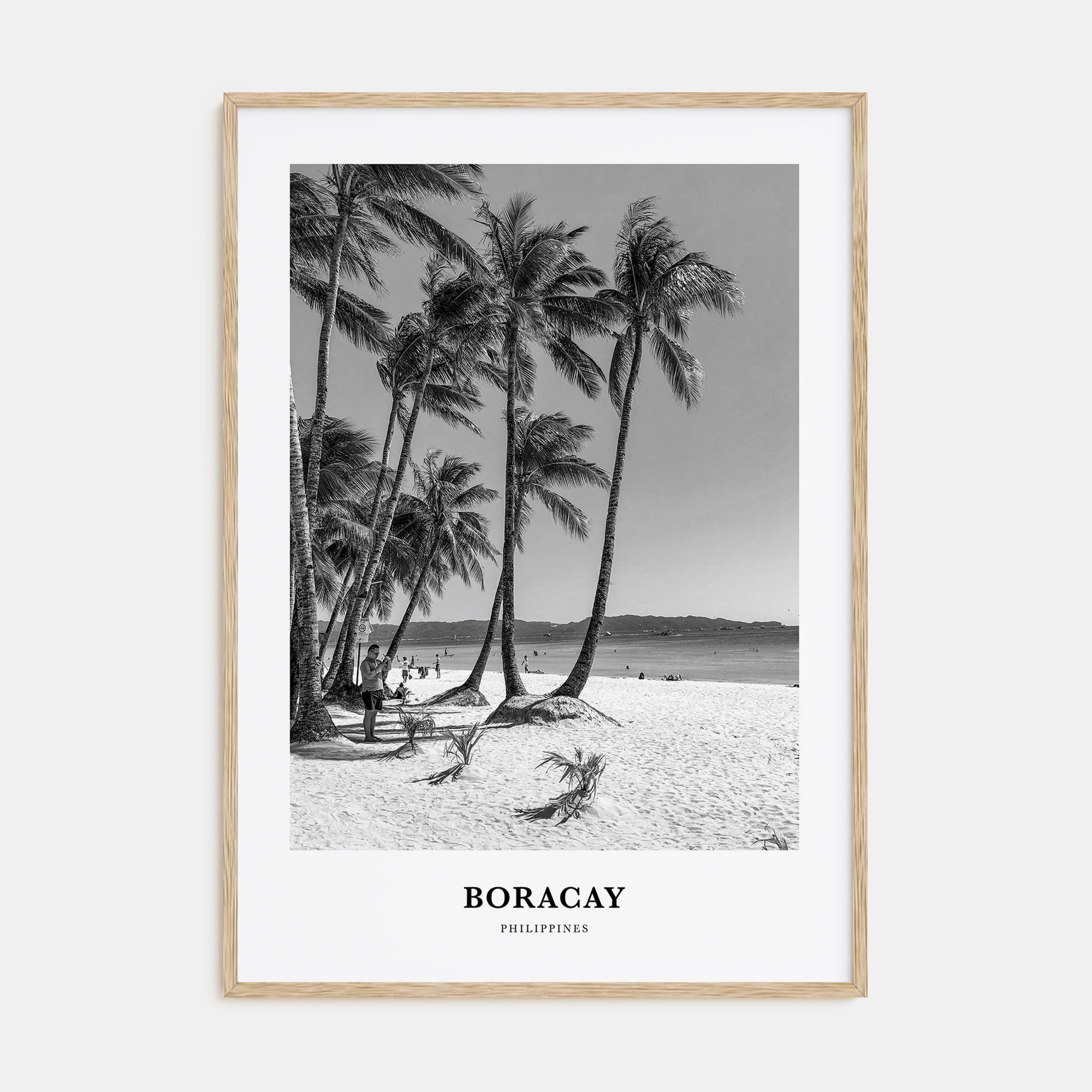 Boracay Portrait B&W Poster