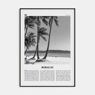 Boracay Travel B&W Poster
