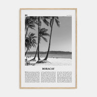 Boracay Travel B&W Poster