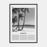 Boracay Travel B&W Poster